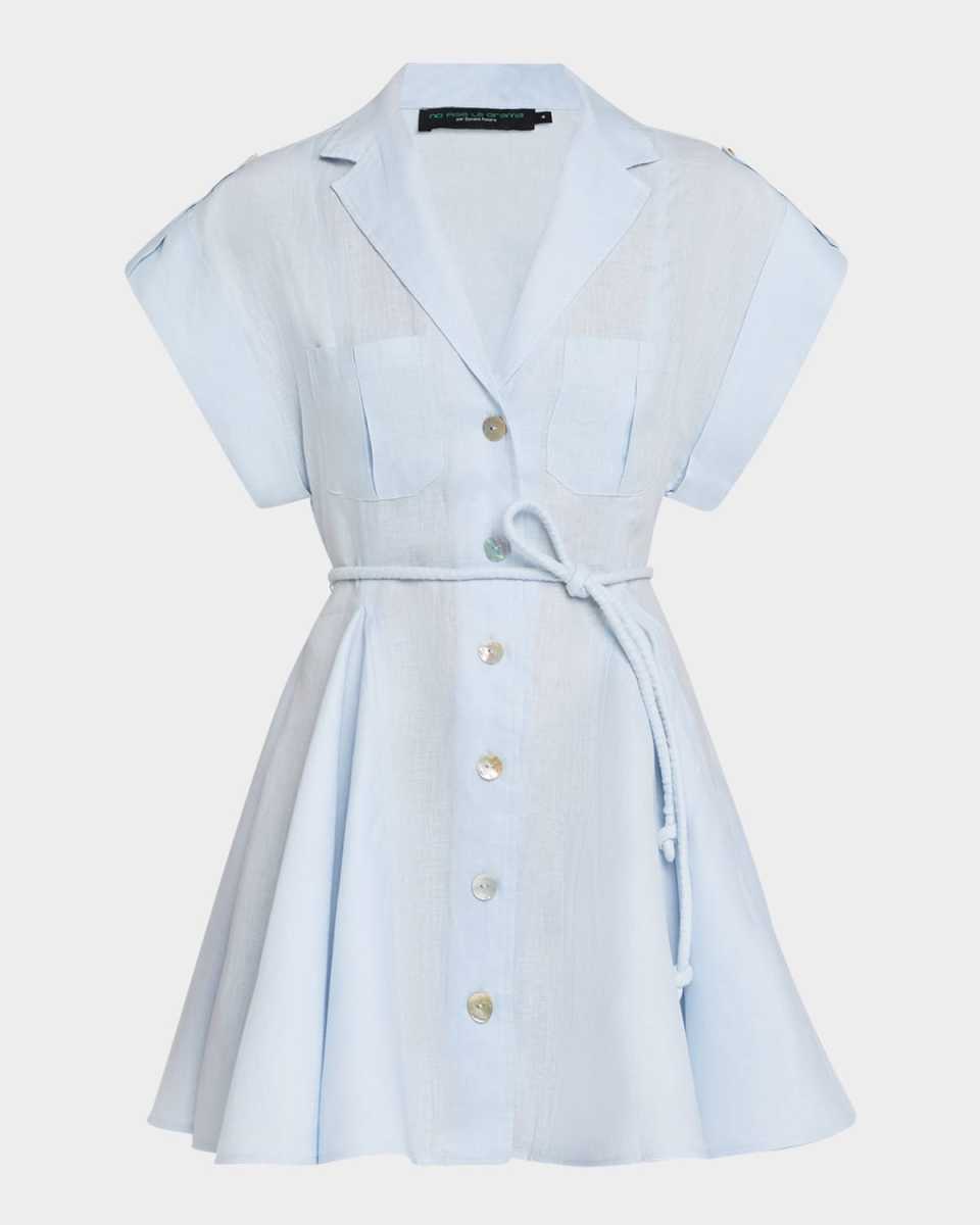 Guayaba Linen Mini Shirtdress